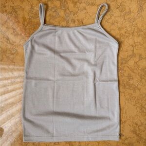 Gray Spaghetti Strap Tank Top